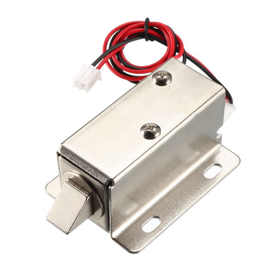 Harfington Uxcell DC 12V 1.1A 11.4mm Electromagnetic Solenoid Lock Assembly for Electirc Lock Cabinet Door Lock