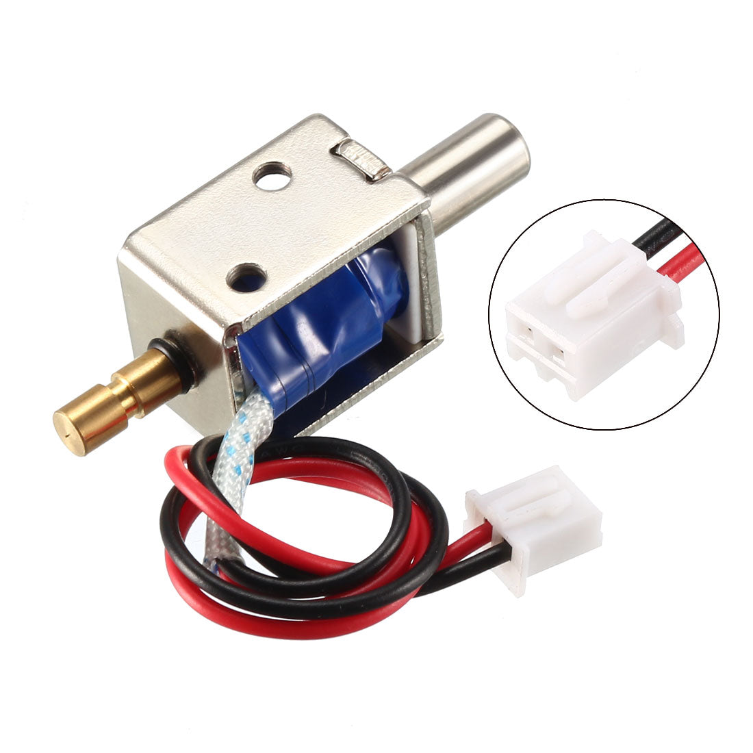 uxcell Uxcell DC 12V 0.43A 4mm Mini Electromagnetic Solenoid Lock Push Pull Type for Electirc Door Lock