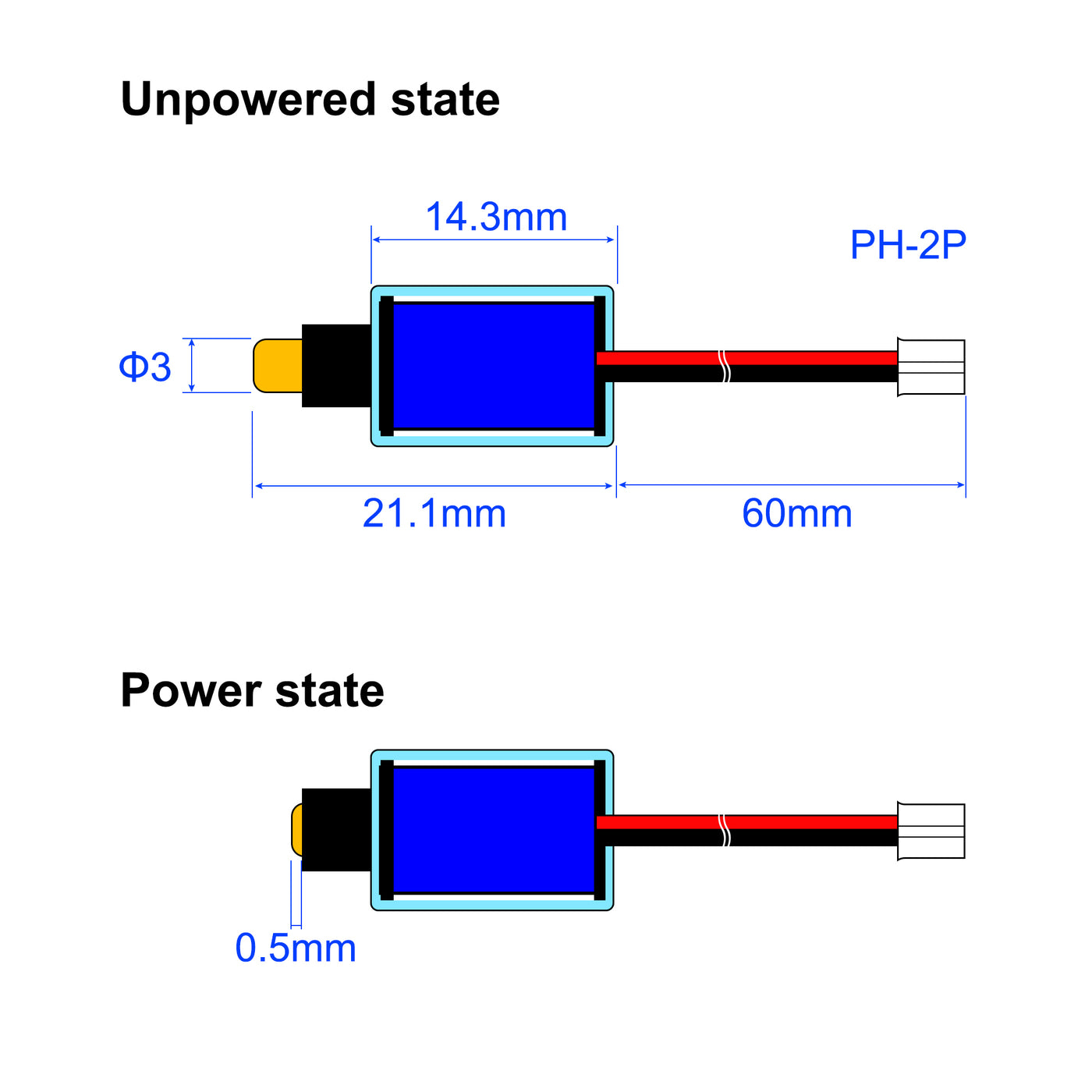 uxcell Uxcell DC 5V 1A 30g 3mm Mini Electromagnetic Solenoid Lock Pull Type for Electric Lock Cabinet Door Lock