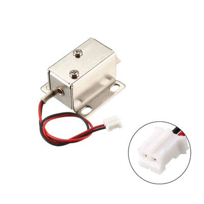 Harfington Uxcell DC 24V 0.57A 6mm Mini Electromagnetic Solenoid Lock Assembly for Electirc Lock Cabinet Door Lock