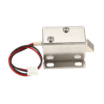 Harfington Uxcell DC 24V 0.57A 6mm Mini Electromagnetic Solenoid Lock Assembly for Electirc Lock Cabinet Door Lock