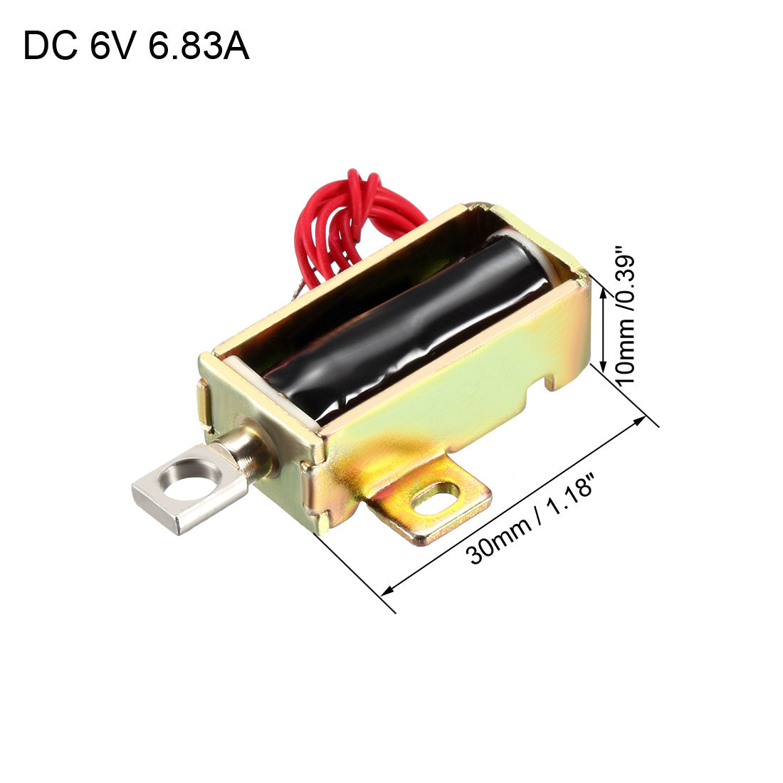 uxcell Uxcell DC 6V 6,83A Mini Elektromagnet Verriegelung Ziehend Typ für Türschloss 5mm Hub