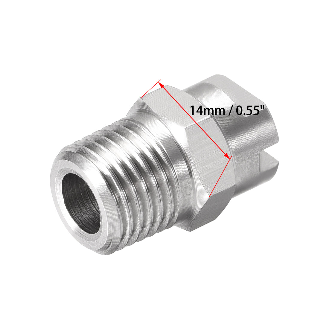 Harfington Flat Fan Spray Tip - Male Thread 304 Stainless Steel Nozzle  Degree  Orifice Diameter