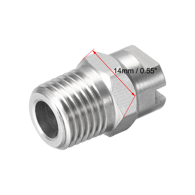 Harfington Flat Fan Spray Tip - Male Thread 304 Stainless Steel Nozzle Degree Orifice