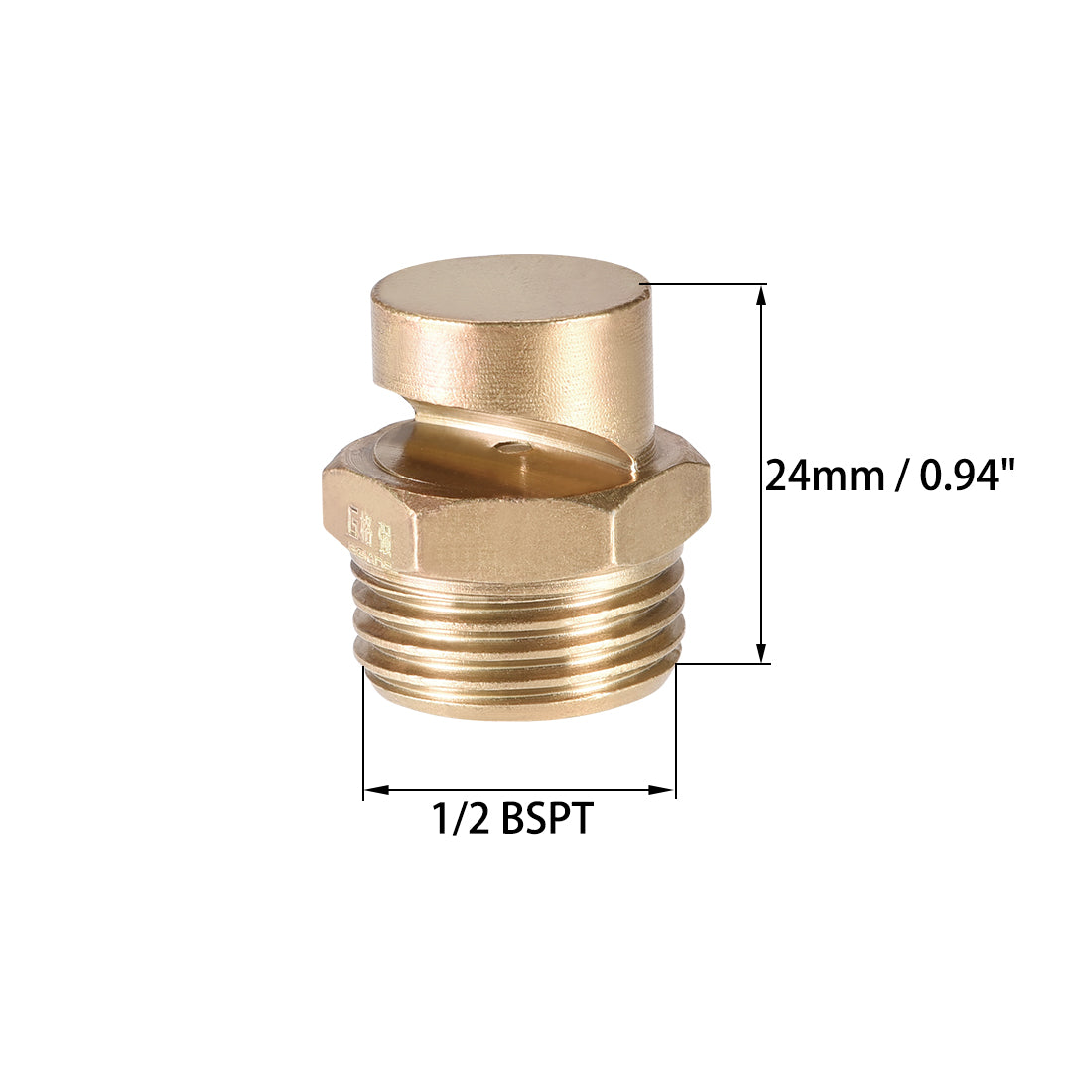 uxcell Uxcell Floodjet  Tip - 1/2BSPT Brass 170 Degree Wide Angle Flat Fan Nozzle - 2 Pcs