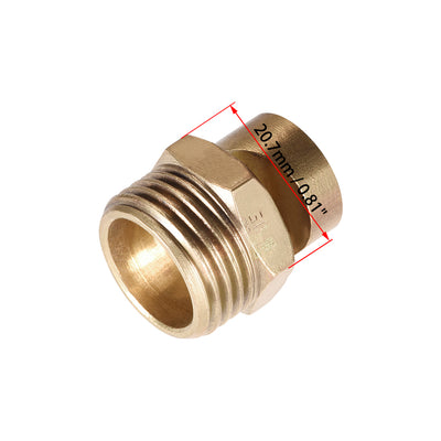 Harfington Uxcell Floodjet  Tip - 1/2BSPT Brass 170 Degree Wide Angle Flat Fan Nozzle - 2 Pcs