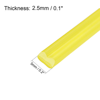 Harfington Uxcell PP Plastic Welding Rods,5mm Wide,2.5mm Thick,1 Meter,Welding Sticks,Polypropylene Welding Rod,for Plastic Welder Gun/Hot Air Gun,Yellow,6pcs