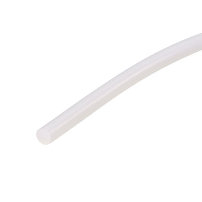 uxcell Uxcell Silicone Bending Insert, Sealing Circle Seal Rod Round Bar - 39" Long 5MM Dia High Temperature Resistant Silicone Sealing Strip (Cream White)