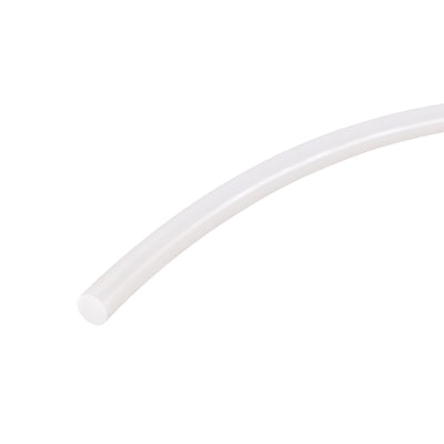 uxcell Uxcell Silicone Bending Insert, Sealing Circle Seal Rod Round Bar - 39" Long 6MM Dia High Temperature Resistant Silicone Sealing Strip (Cream White)