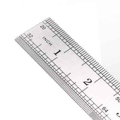 Harfington Uxcell Straight Ruler 600mm 24 Inch Metric Stainless Steel Measuring Ruler Tool 0.7mm Thickness