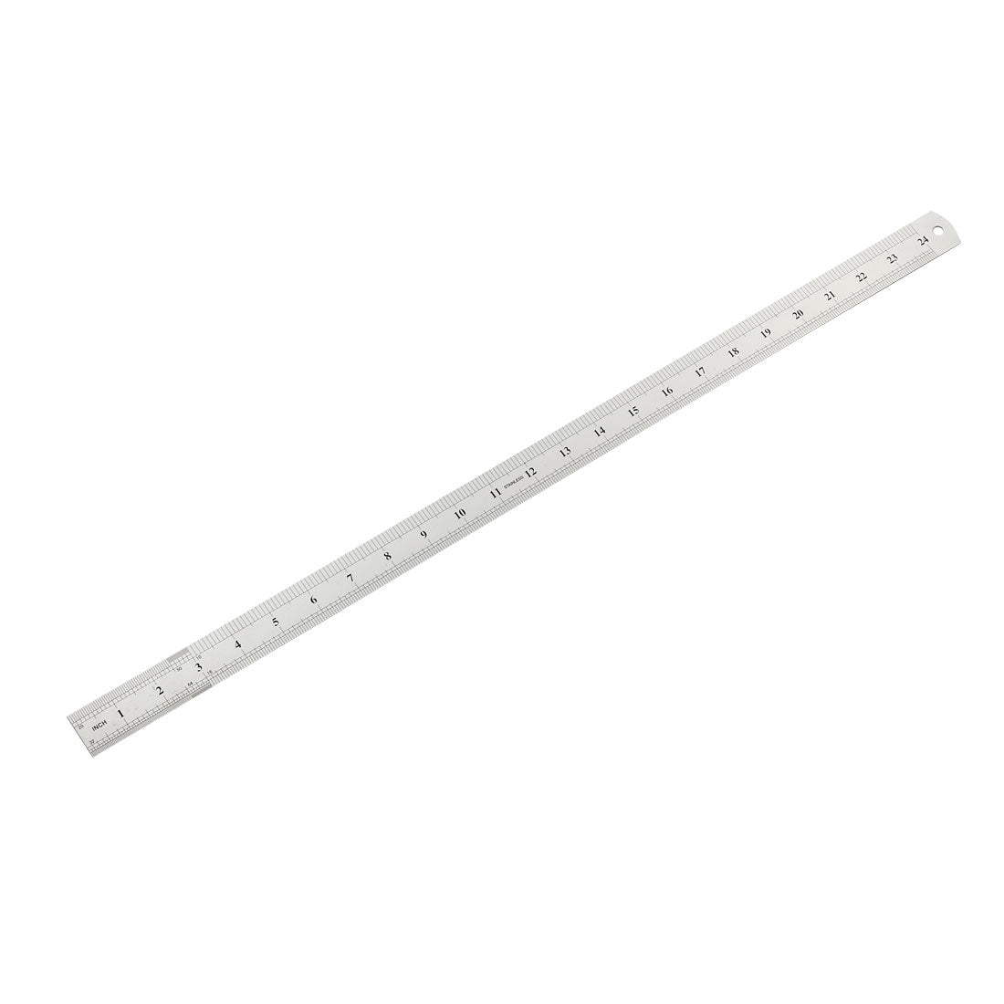 uxcell Uxcell Straight Ruler 60cm 24 Inch Metric Stainless Steel Measuring Ruler Tools 0.9mm Thickness