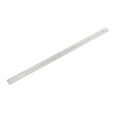 Harfington Uxcell Straight Ruler 60cm 24 Inch Metric Stainless Steel Measuring Ruler Tools 0.9mm Thickness