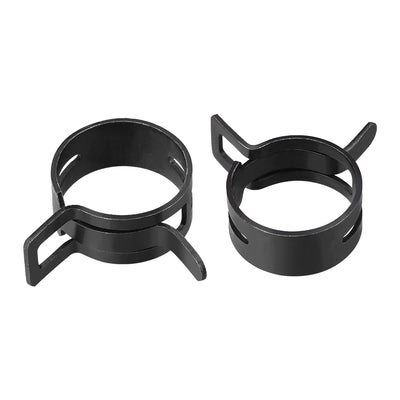 Harfington Steel Band Clamp for Fuel Line Silicone Hose Tube Spring Clips Clamp Steel