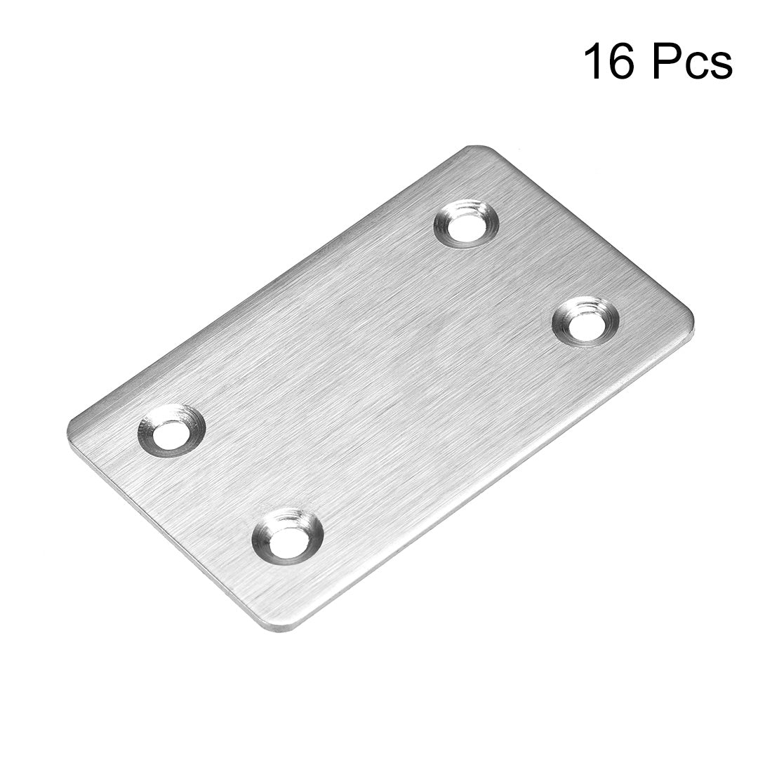 uxcell Uxcell Repair Plate, 60mm x 38mm, Flat Fixing Mending Bracket Connector, 16 Pcs