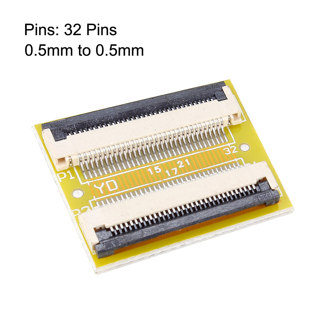 uxcell Uxcell 0.5mm Pitch 32 Pins to 32 Pin Extension Connector Adapter for FFC FPC Cable Extend ZIP HDD