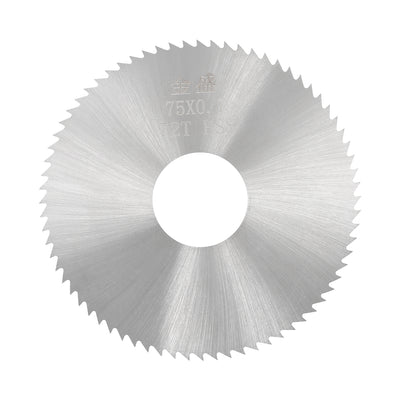 Harfington Uxcell Circular Saw Blades 60x16x0.4mm 72 Teeth HSS Disc Cutting Blade for Wood Metal