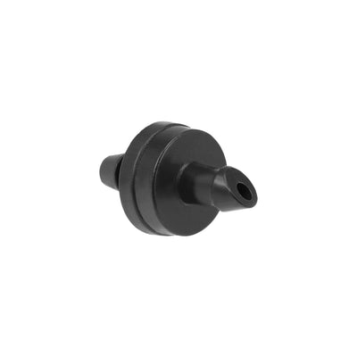 Harfington Uxcell Pressure Compensating Dripper 2.6GPH 10L/H Emitter for Garden Lawn Drip Irrigation with Barbed Hose Connector Plastic Black 25pcs