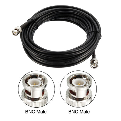 Harfington Uxcell BNC Male to BNC Male Coax Cable RG58 Low Loss RF Coaxial Cable 50 ohm