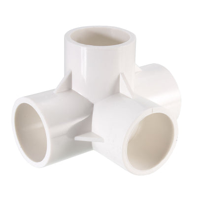 Harfington Uxcell 4 Way 32mm Tee PVC Fitting Elbow - PVC Furniture - PVC Elbow Fittings