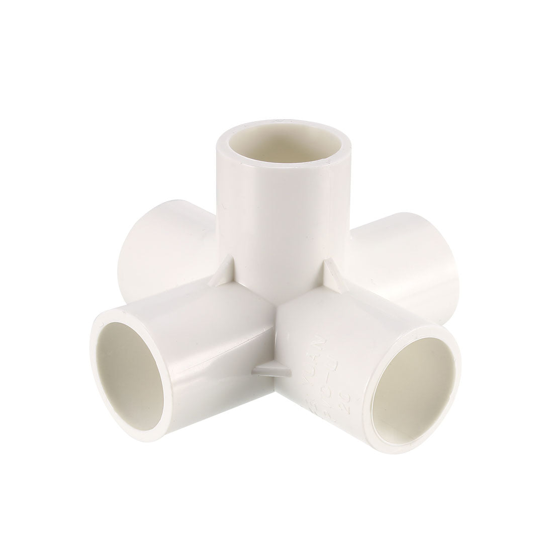 uxcell Uxcell 5 Way 20mm Tee PVC Fitting Elbow - PVC Furniture - PVC Elbow Fittings 2Pcs