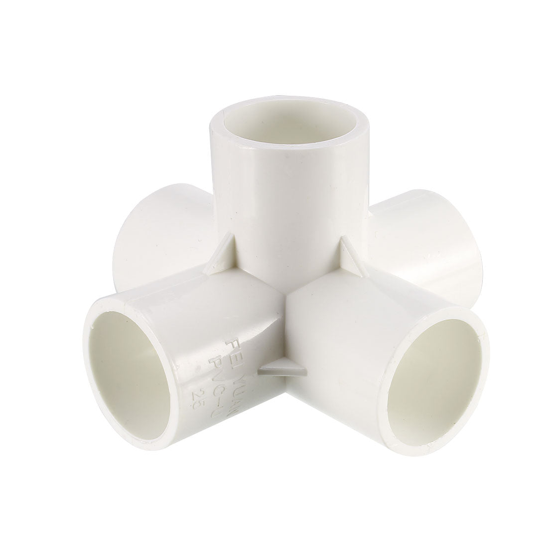 uxcell Uxcell 5 Way 25mm Tee PVC Fitting Elbow - PVC Furniture - PVC Elbow Fittings 2Pcs