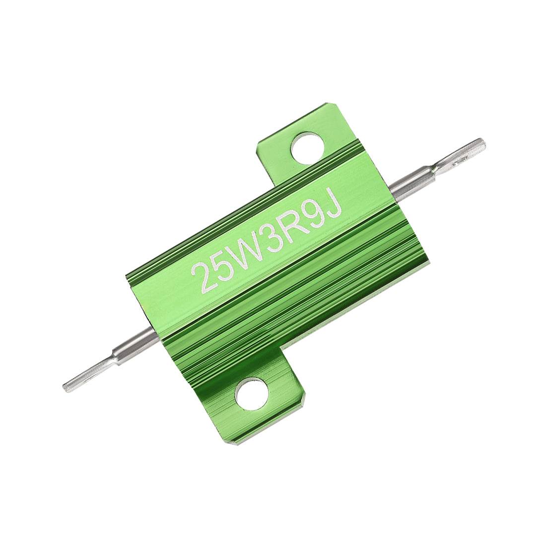 uxcell Uxcell 25W 3.9 Ohm 5% Aluminum Housing Resistor Wirewound Resistor Green Tone 5 Pcs