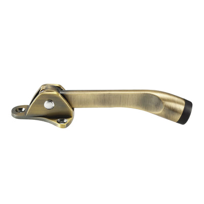 Harfington Uxcell Kickdown Door Stopper Easy-Step Pedal Kick Down Door Stop Zinc Alloy Bronze Tone