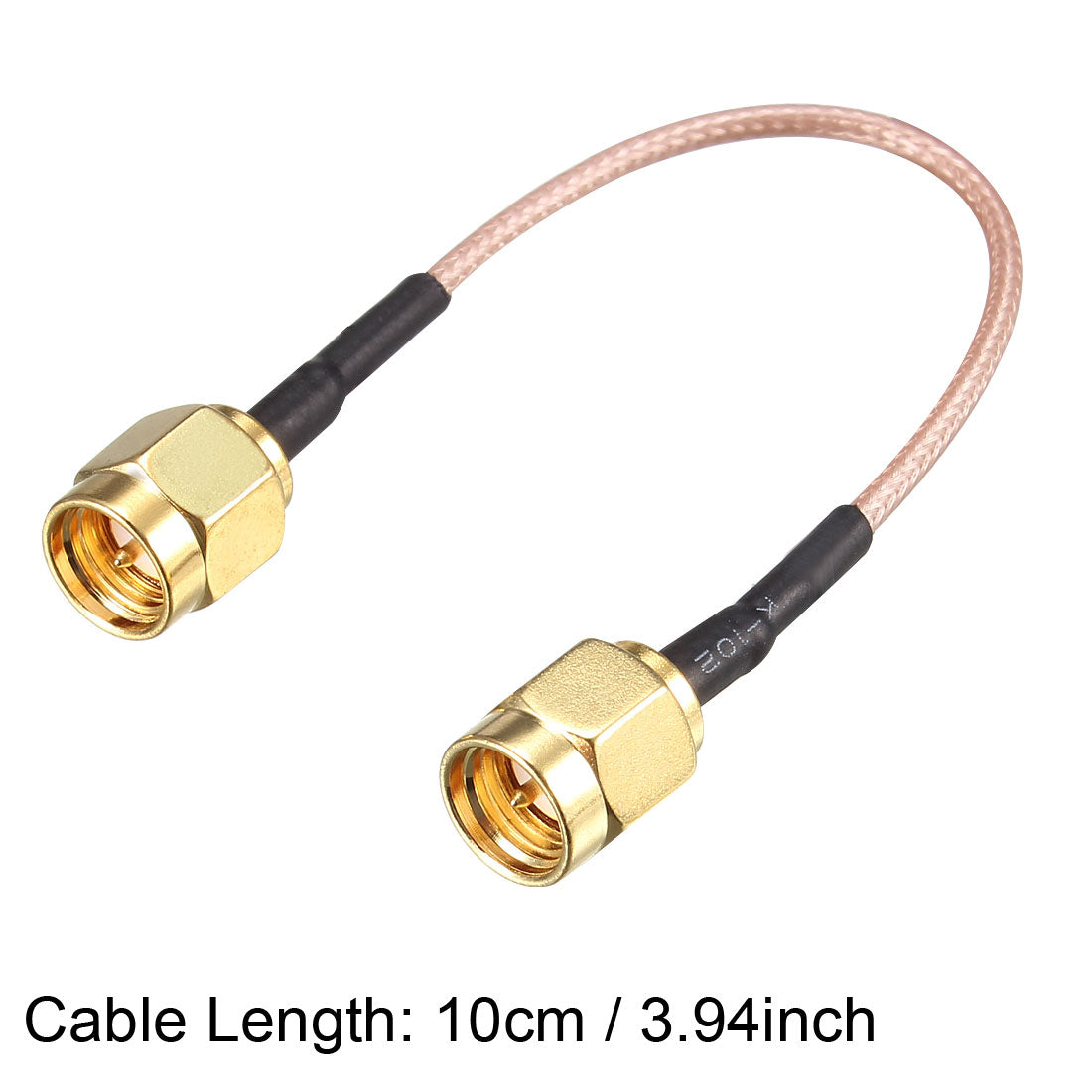 uxcell Uxcell RF Coaxial Cable Connection Coax Wire RG-178 SMA Male to SMA Male 10cm 2pcs