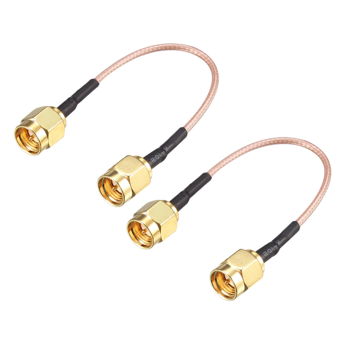 uxcell Uxcell RF Coaxial Cable Connection Coax Wire RG-178 SMA Male to SMA Male 10cm 2pcs