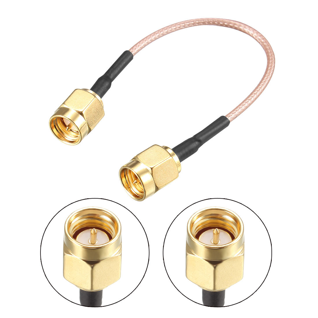 uxcell Uxcell 5stk. Verlustarm RF Koaxialkabel Draht RG-178 SMA Stecher auf SMA Stecker 10cm