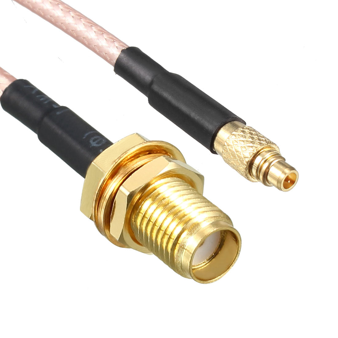 uxcell Uxcell RF Koaxialkabel Draht RG-316, MMCX-J Stecker auf SMA-KY Buchse 20cm