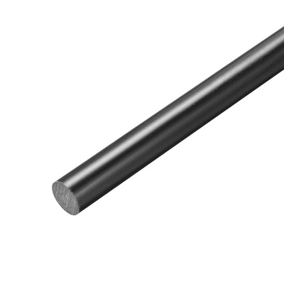 Harfington Uxcell FRP Fiberglass Round Rod,5mm Dia 50cm Long,Black Engineering Round Bar Rod