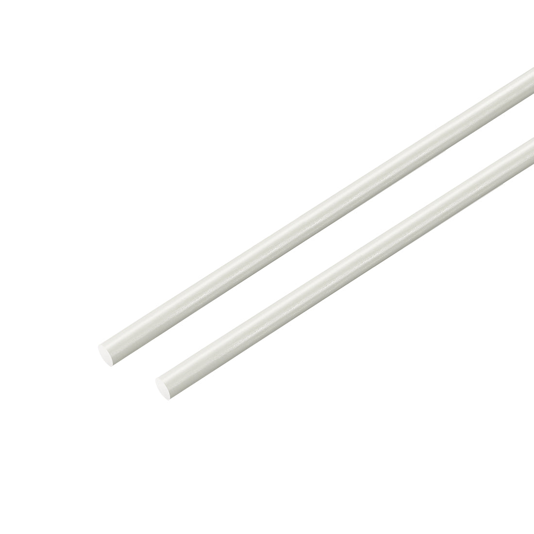 uxcell Uxcell FRP Fiberglass Round Rod,2mm Dia 50cm Long White Engineering Round Bars 2pcs