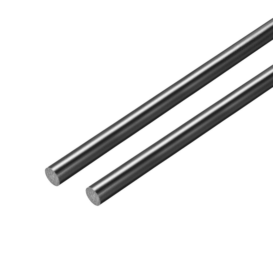 uxcell Uxcell FRP Fiberglass Round Rod,2mm Dia 50cm Long Black Engineering Round Bars 2pcs