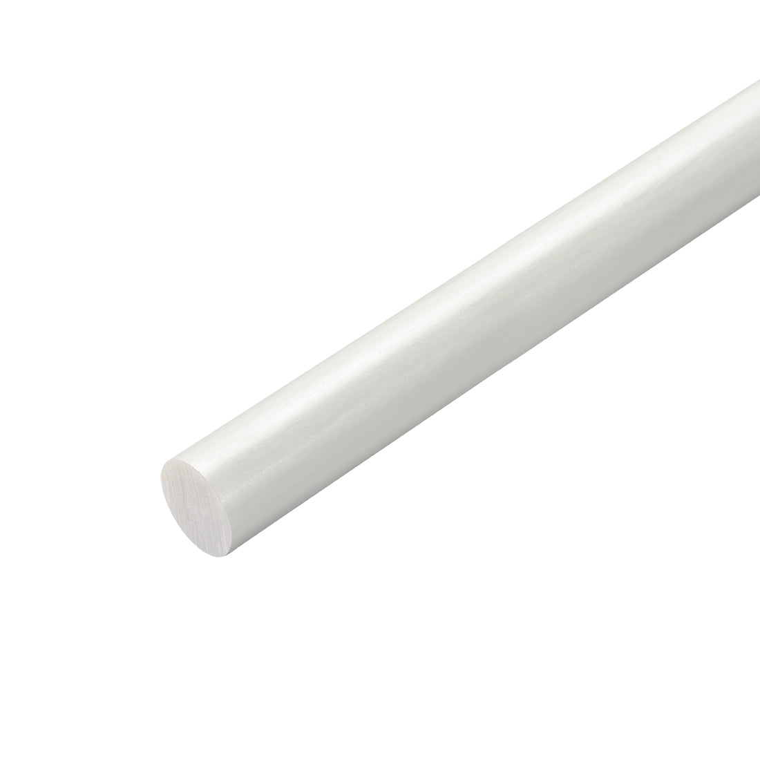 uxcell Uxcell FRP Fiberglass Round Rod,10mm Dia 50cm Long White Engineering Round Bars