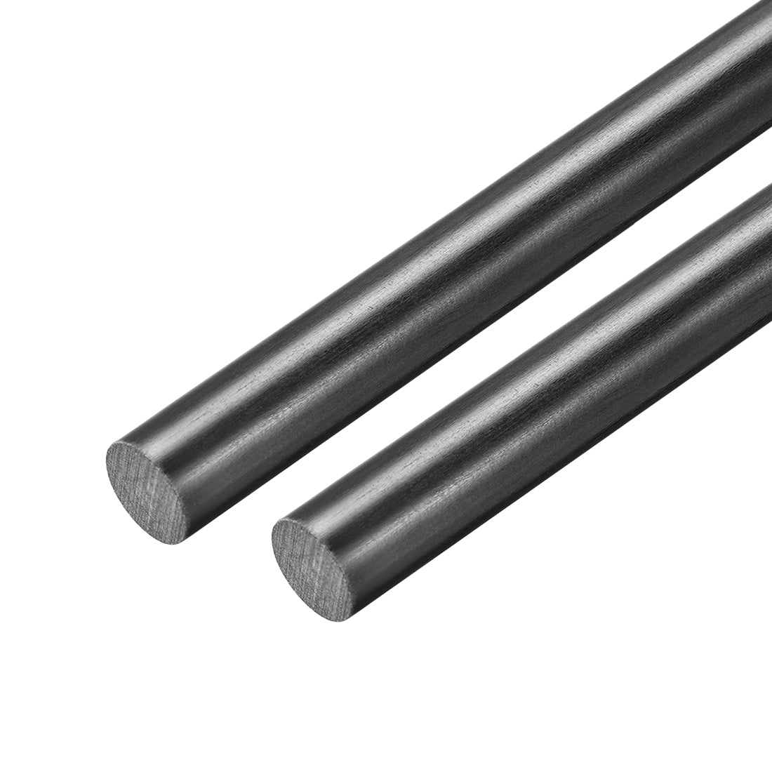 uxcell Uxcell FRP Fiberglass Round Rod,10mm Dia 50cm Long Black Engineering Round Bar 2pcs