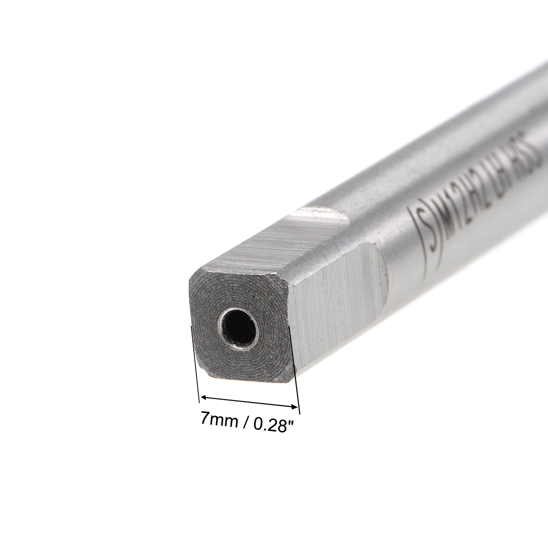 uxcell Uxcell Metric Machine Tap Left M12 Thread 1.75 Pitch H2 4 Flutes High Speed Steel