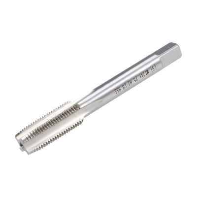 Harfington Uxcell Metric Machine Tap Left M12 Thread 1.25 Pitch H2 4 Flutes High Speed Steel