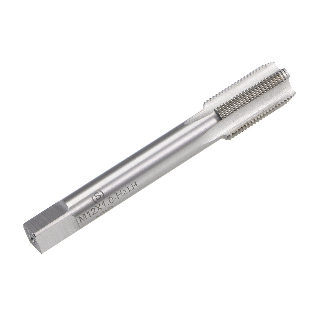 uxcell Uxcell Metric Machine Tap Left M12 Thread 1 Pitch H2 4 Flutes High Speed Steel