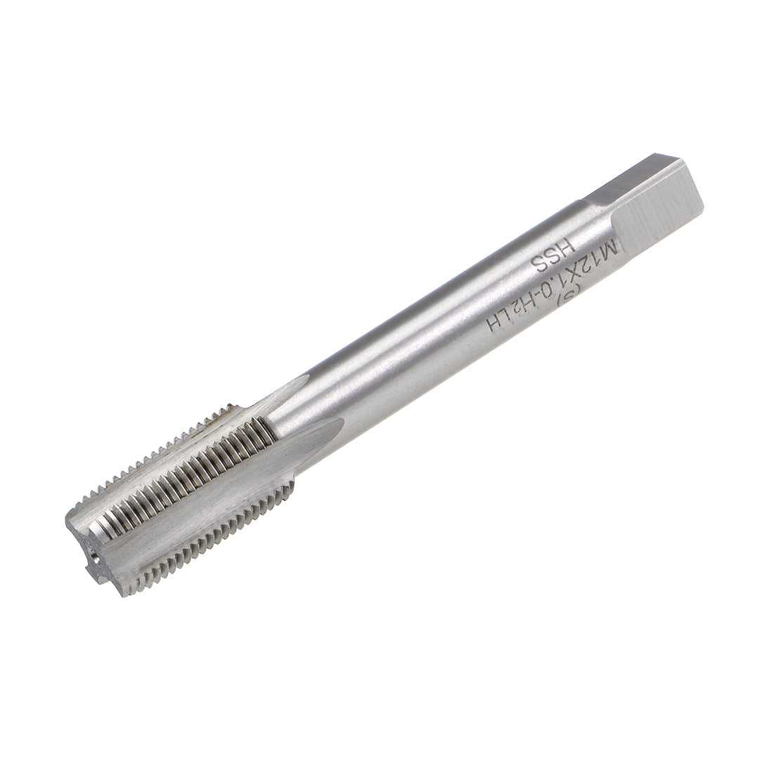 uxcell Uxcell Metric Machine Tap Left M12 Thread 1 Pitch H2 4 Flutes High Speed Steel