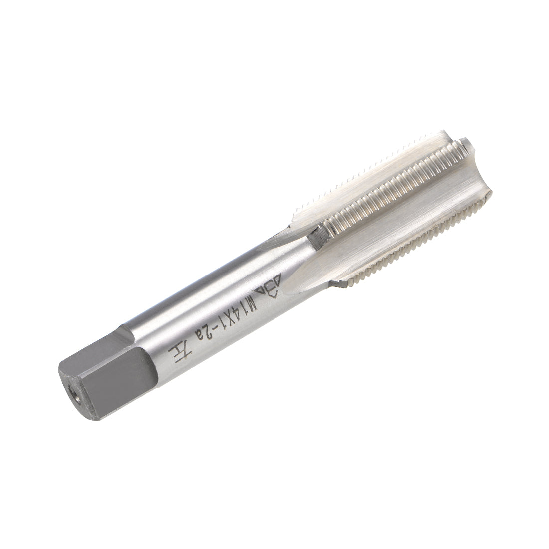 uxcell Uxcell Metric Machine Tap Left M14 Thread 1 Pitch H2 4 Flutes High Speed Steel