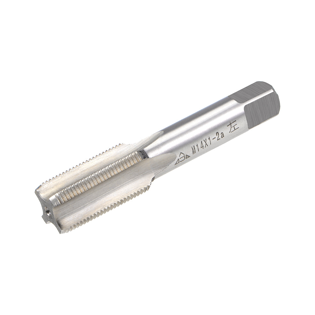 uxcell Uxcell Metric Machine Tap Left M14 Thread 1 Pitch H2 4 Flutes High Speed Steel