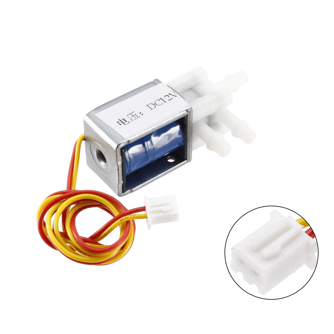 uxcell Uxcell Miniatur Magnetventil 2 Position 3 Wege DC12V 0,19A Wasser Luft Magnet Ventil