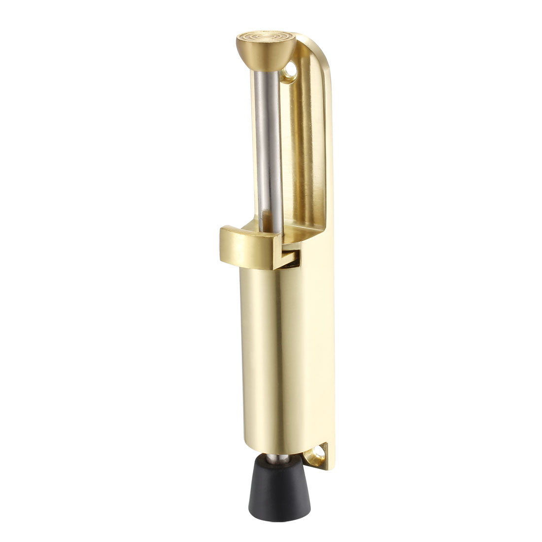 uxcell Uxcell Kickdown Door Stopper Spring Loaded Foot Pedal Door Stops Holder Gold Tone