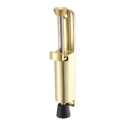 Harfington Uxcell Kickdown Door Stopper Spring Loaded Foot Pedal Door Stops Holder Gold Tone