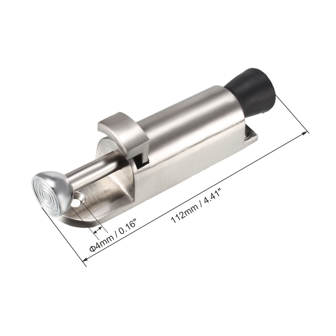 uxcell Uxcell Kick-down Türanschlag Türpuffer Gefedert Fußpedal Türstopper 112mm Lang Silber