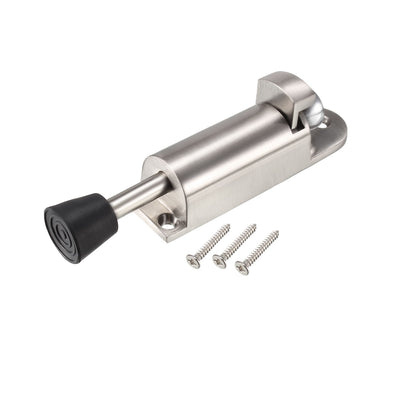 Harfington Uxcell Kick-down Türanschlag Türpuffer Gefedert Fußpedal Türstopper 112mm Lang Silber