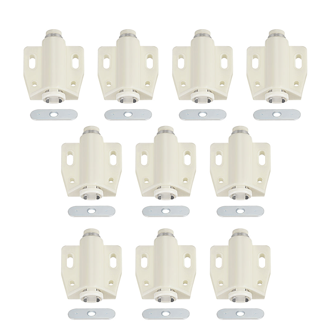 uxcell Uxcell Touch Catch Magnetic Press Latch for Cabinet Door Cupboard White 10pcs