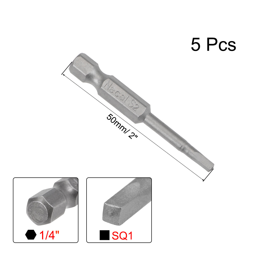 uxcell Uxcell kugelende Hex Bit Sechskantschaft magnetischer Kopf Schraubendreher S2 1/4 Inch Länge