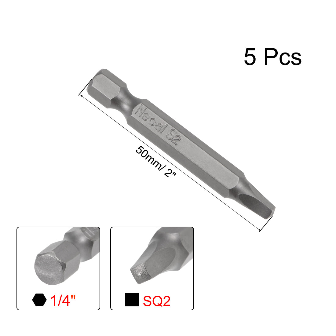 uxcell Uxcell kugelende Hex Bit Sechskantschaft magnetischer Kopf Schraubendreher S2 1/4 Inch Länge